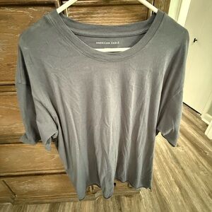 American Eagle Outfitters Charcoal Short Sleeve Tee